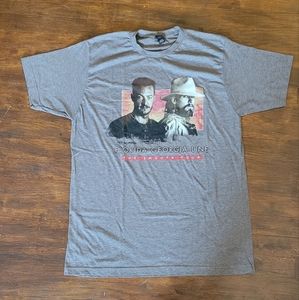 Florida Georgia Line The Smooth Tour Shirt Size Large L grey New Without Tags